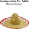 4E's Novelty 4 Pack Bulk Sombrero Hat Made Of Straw With Colorful Serape Trim And Chin Strap, Perfect Cinco De Mayo Hats For Adults Or A Giant Sombrero Hat Look Suits In mexico Sombreros For Party